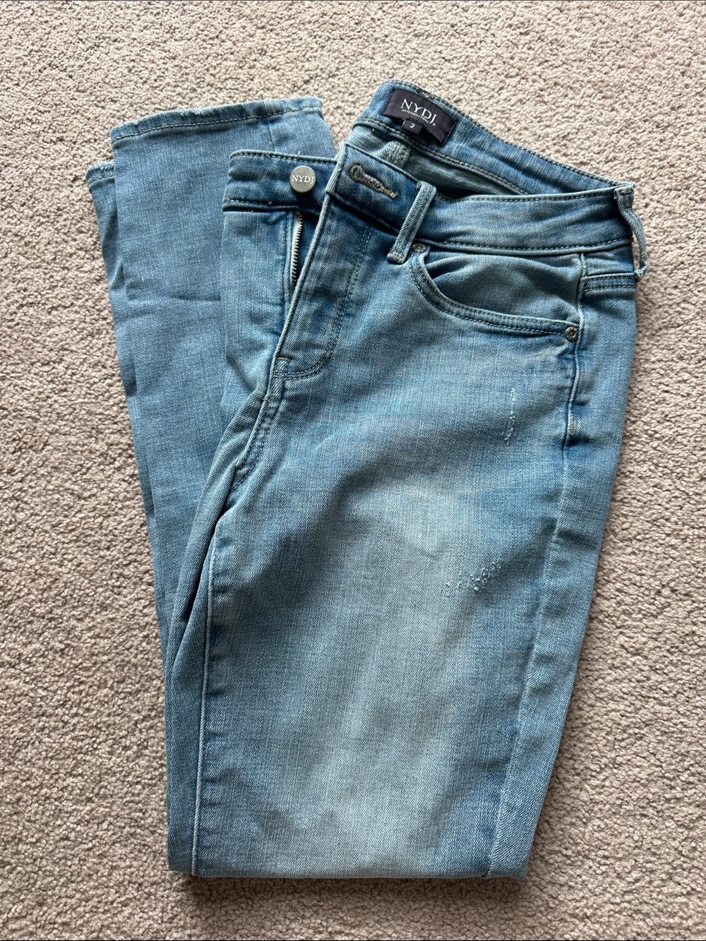 NYDJ Women's Blue Skinny Jeans